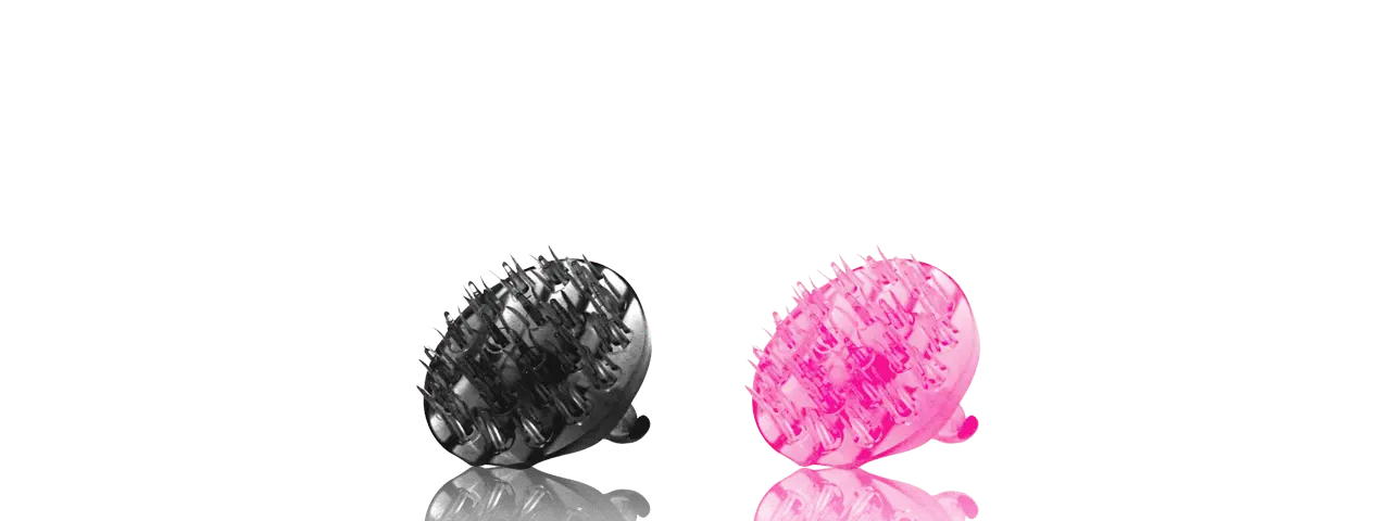 シリコン製ヘッドブラシ（シャンプーブラシ）